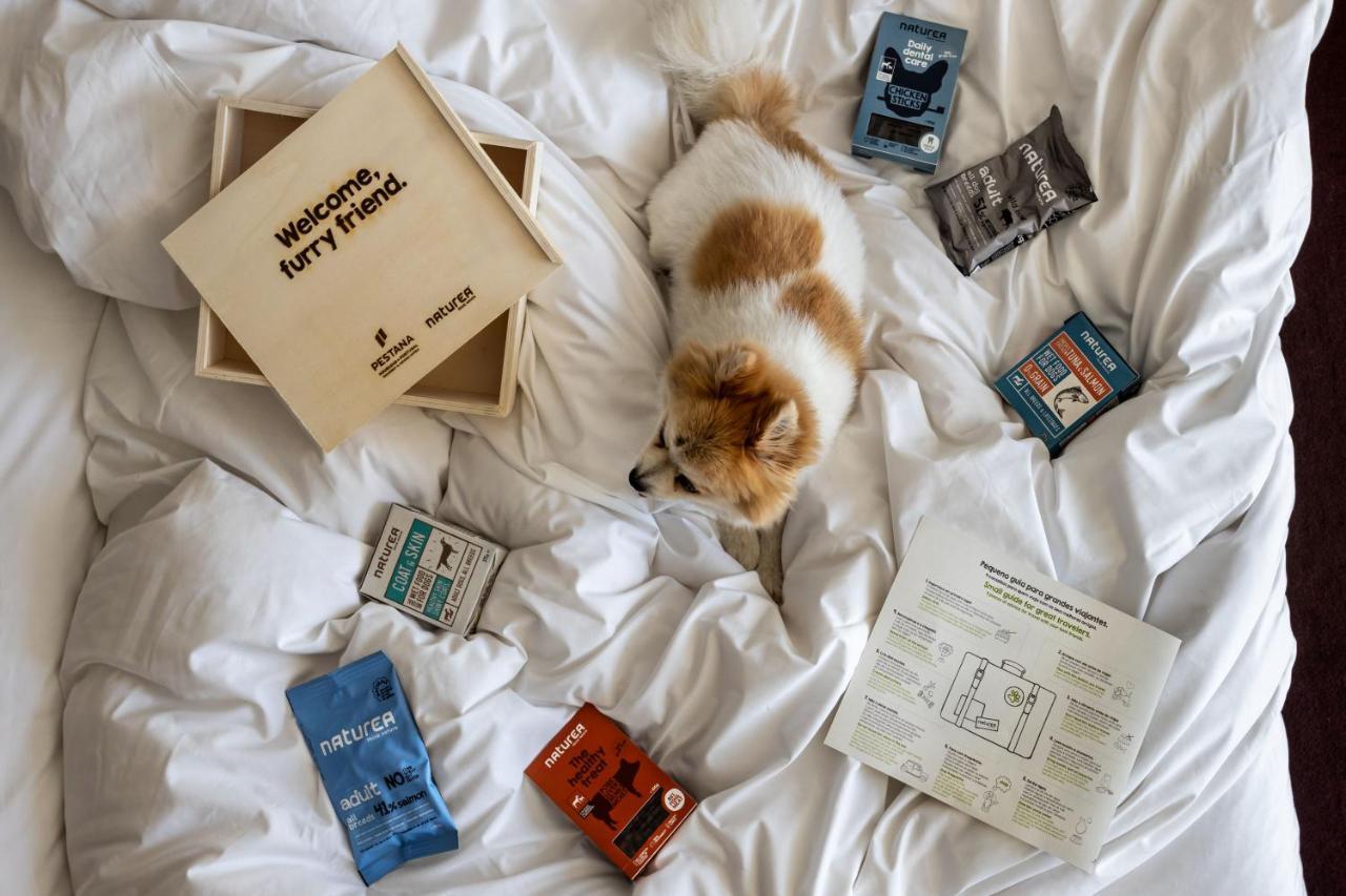 Pousada Palacio De Estoi - Small Luxury Hotels Of The World Extérieur photo A dog with a box of dog food